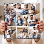 placă ardezie pătrată personalizată cu 9 poze placă ardezie pătrată personalizată cu 9 poze