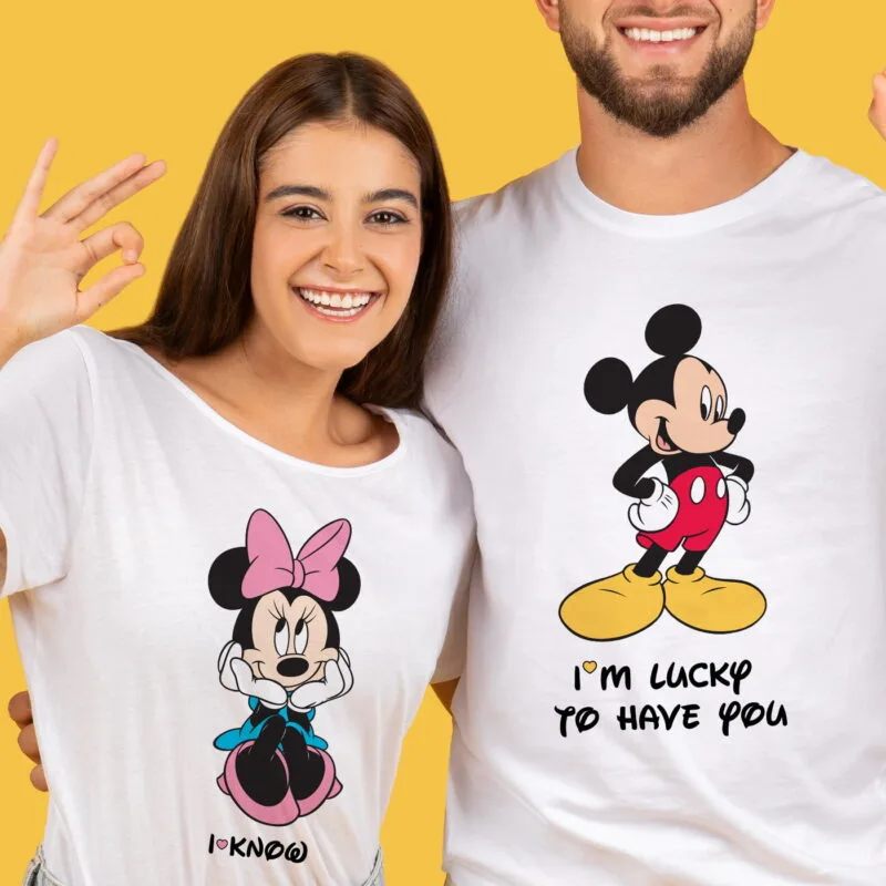 tricouri personalizate - i-m lucky- i know