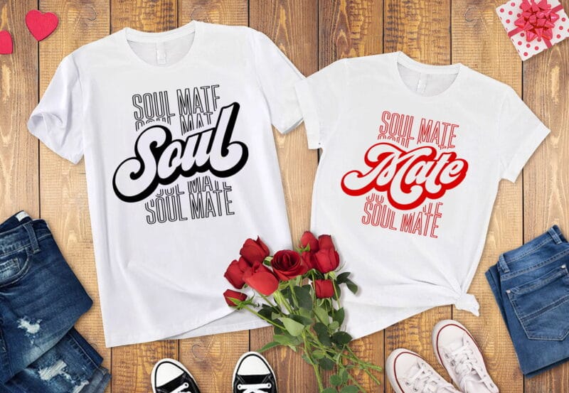 set tricouri personalizate soul mate
