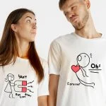 tricouri personalizate - our love story