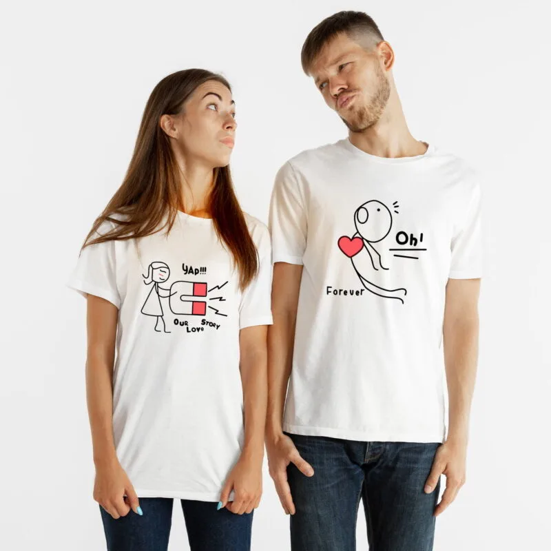 tricouri personalizate - our love story