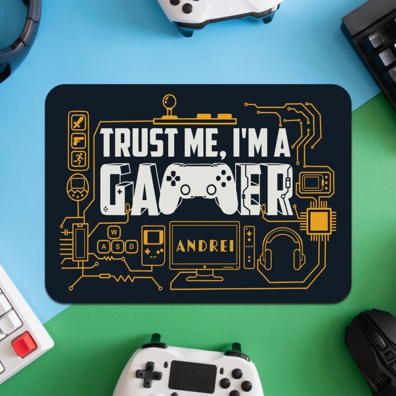 mouse pad personalizat gaming cu nume