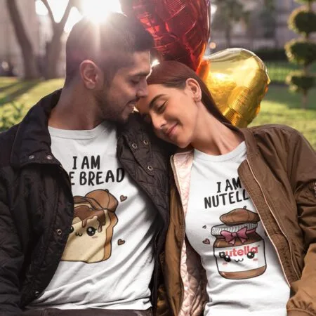 set tricouri personalizate nutella and bread