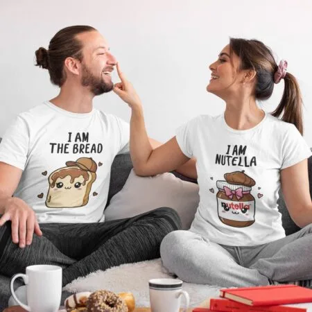 set tricouri personalizate nutella and bread