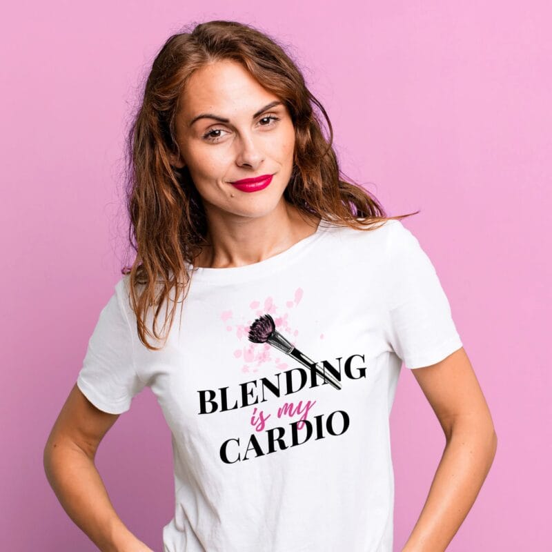 tricou personalizat blending is my cardio