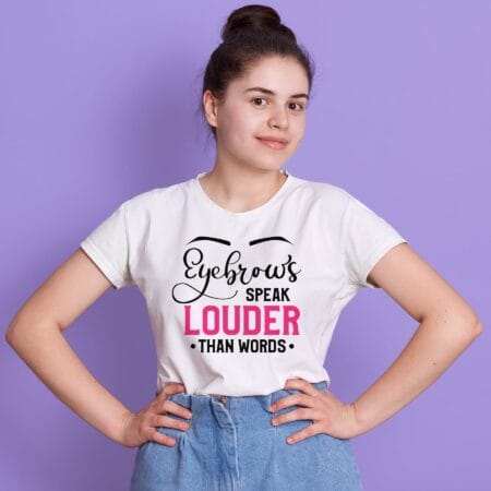 tricou personalizat eyebrows