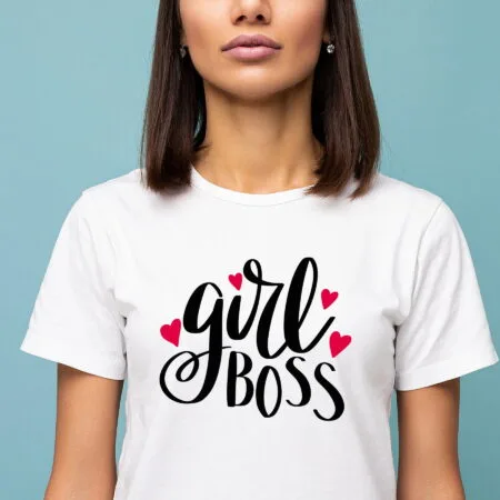tricou personalizat female boss