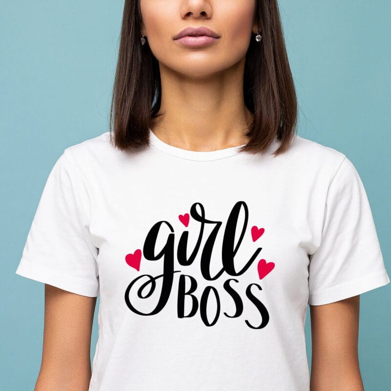 tricou personalizat female boss