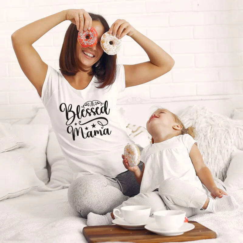 tricou personalizat blessed mama 1