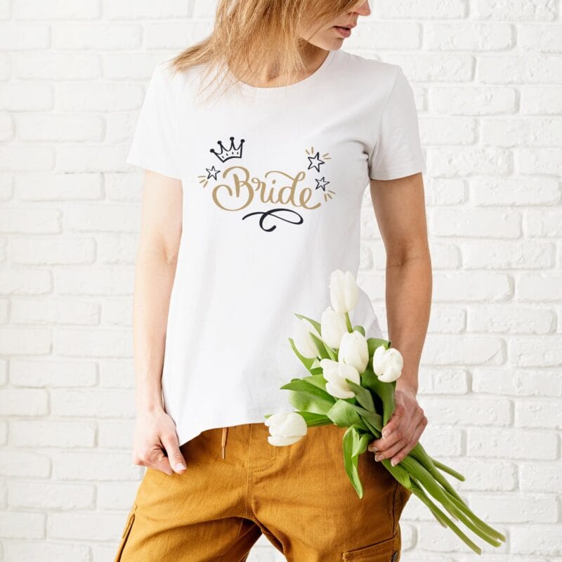 tricou personalizat bride
