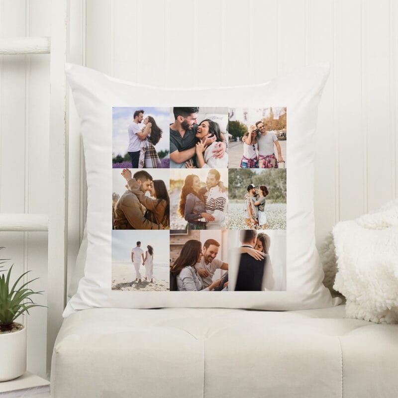 pernă personalizată cu 9 fotografii