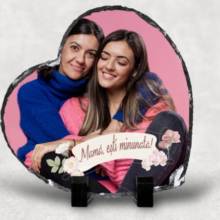 Piatră în formă de inimă Mama Minunata
