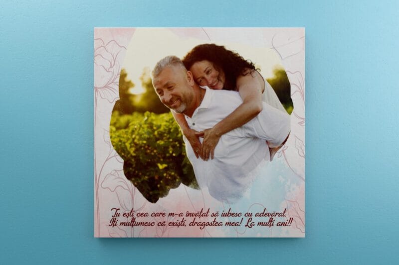 Tablou Canvas Personalizat Watercolor Pentru Soție