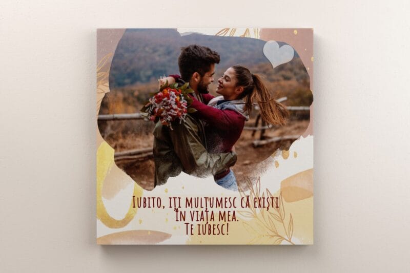 Tablou Canvas Personalizat Watercolor Pentru Iubită