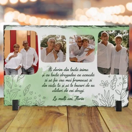 ardezie personalizată la mulți ani florin