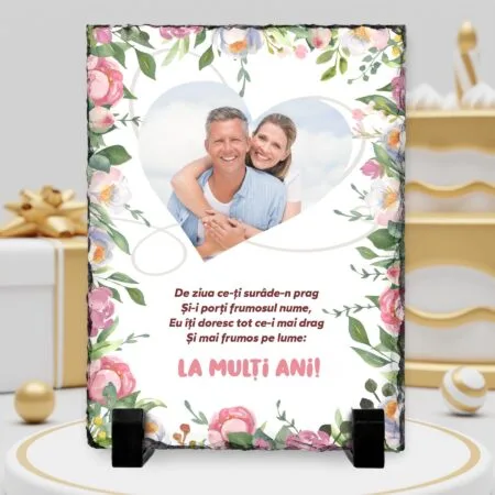 ardezie personalizată pentru ziua de nume