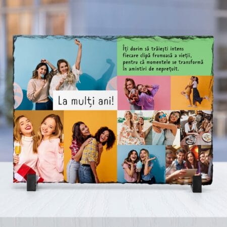 piatră personalizata aniversara colaj