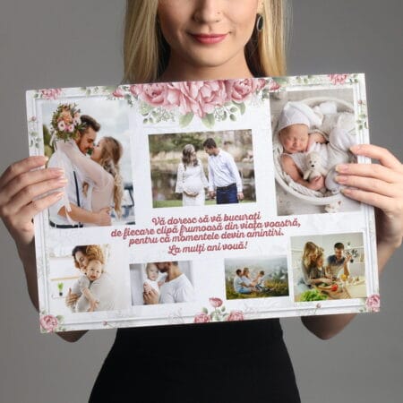 tablou canvas personalizat momente floral