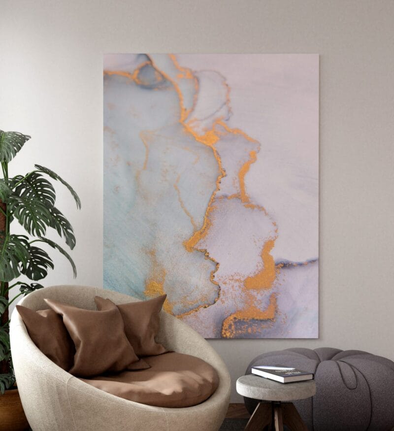 tablou-canvas-decorativ-pink-and-blue-dust