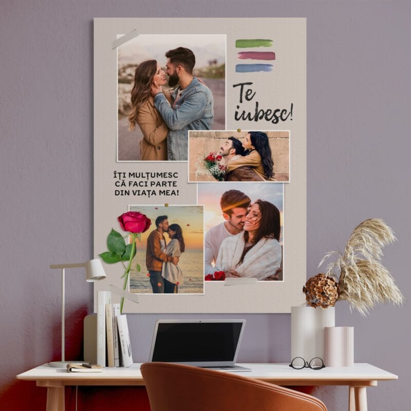 tablou canvas personalizat Îți mulțumesc