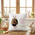 pernă personalizată cuplu "primul paște Împreună" cu poză