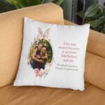 pernă personalizată cuplu "primul paște Împreună" cu poză