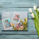 tablou canvas de paște personalizat cu 2 fotografii
