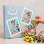 tablou canvas de paște personalizat cu 2 fotografii