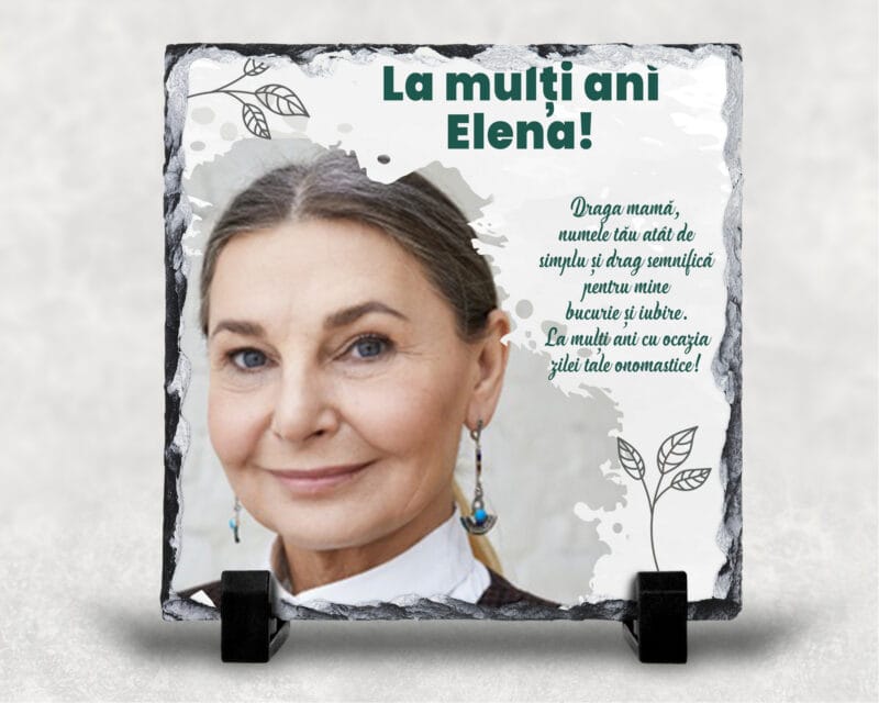 Piatră personalizată patrată Ziua Numelui (copiază)