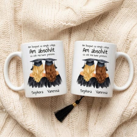cană pentru absolvente "colege atât, prietene pe viață"