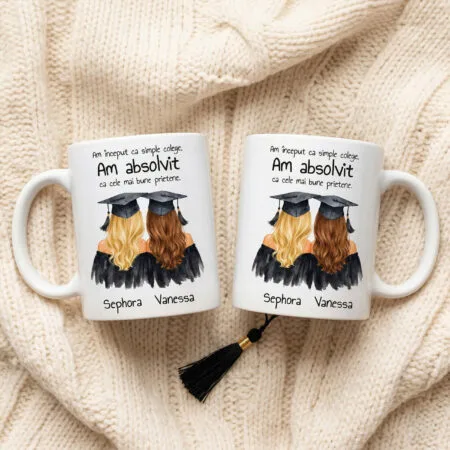 cană pentru absolvente "colege atât, prietene pe viață"