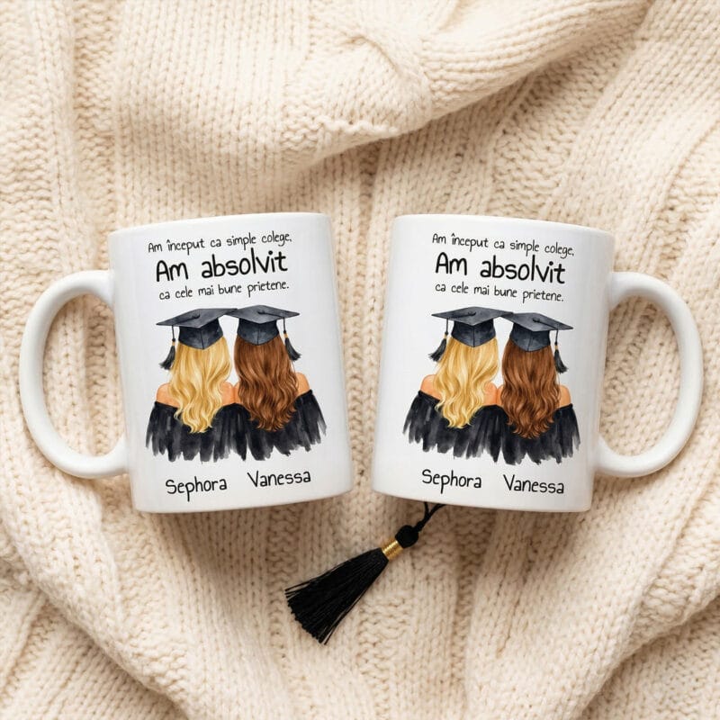 cană pentru absolvente "colege atât, prietene pe viață"