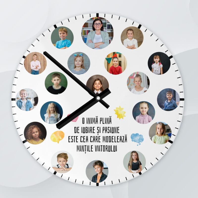 ceas personalizat cu întreaga clasă