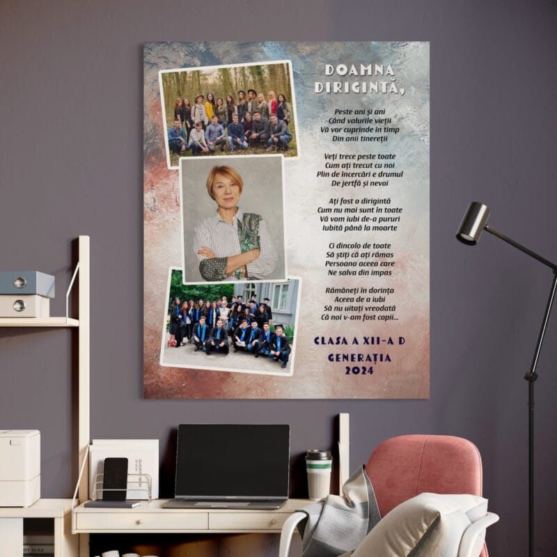 tablou canvas personalizat pentru dirigintă