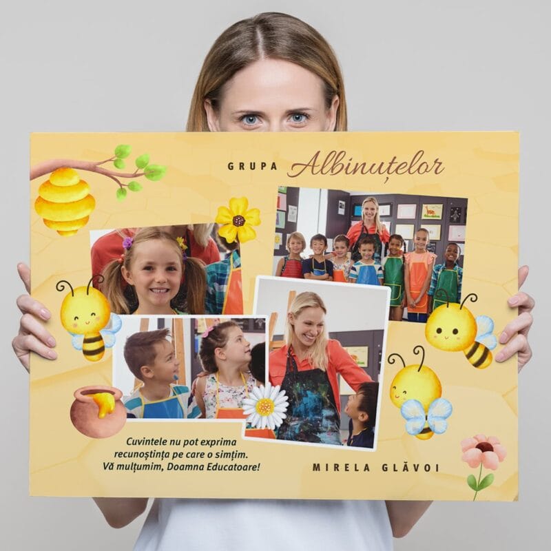 tablou canvas personalizat pentru educatoare