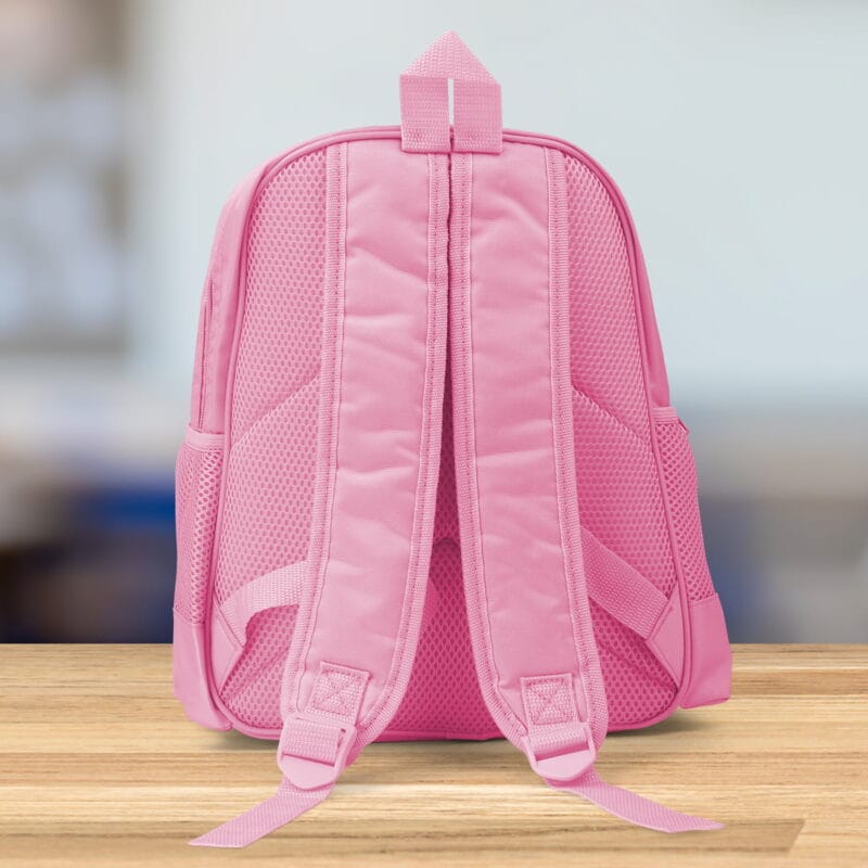 ghiozdan personalizat cu personaj preferat și nume pentru fetițe