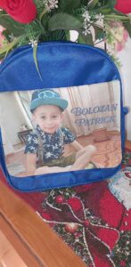 ghiozdan personalizat cu fotografie și personaj preferat pentru băieți