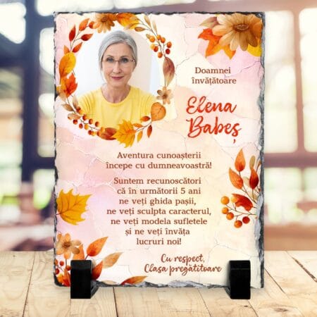 piatră personalizată Învățătoare pentru Început de an școlar