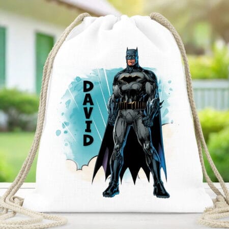 rucsac personalizat cu nume și personaj preferat pentru băieți