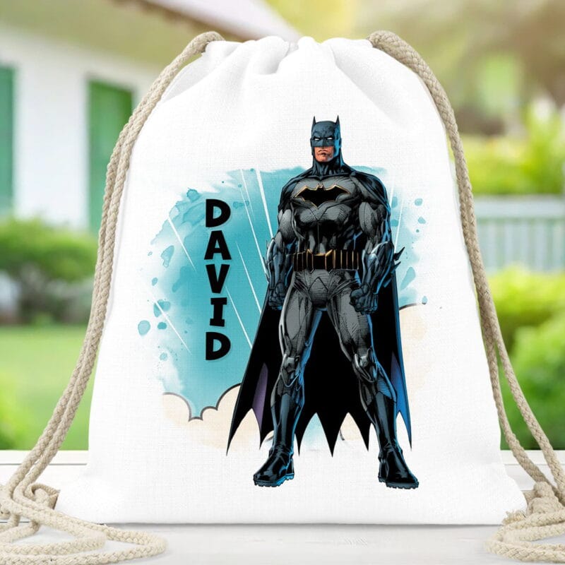 rucsac personalizat cu nume și personaj preferat pentru băieți