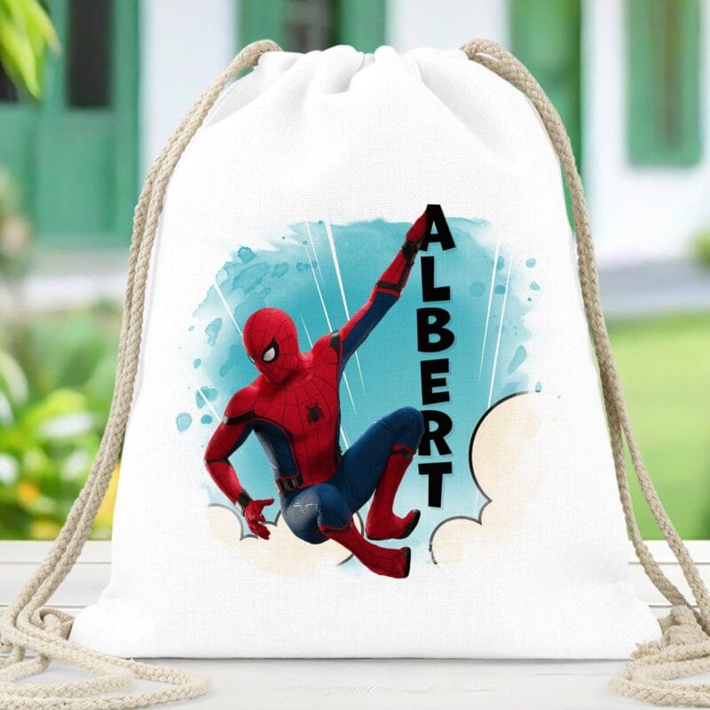 rucsac personalizat cu nume și personaj preferat pentru băieți