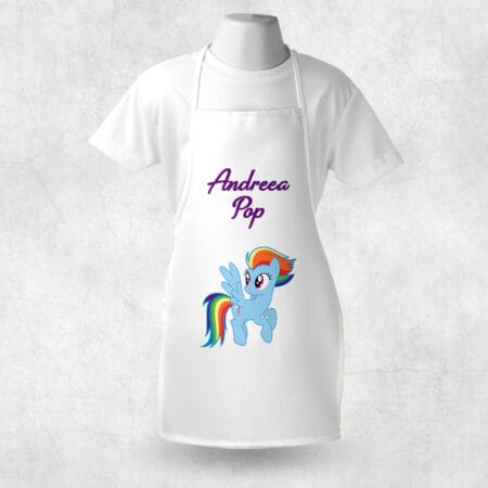 Șorț personalizat cu nume și personaj preferat pentru baieți (copiază)