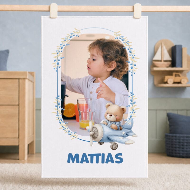 prosop de față personalizat cu poză și nume — băieți