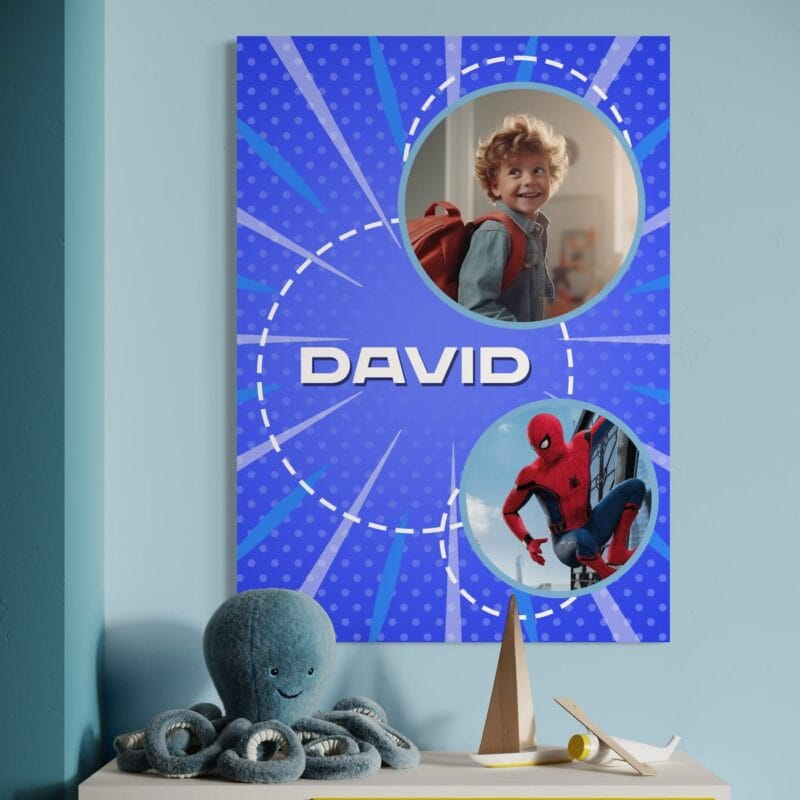 tablou canvas personalizat pentru copii cu personaj preferat- model baieti