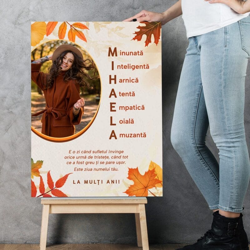tablou canvas personalizat pentru mihaela