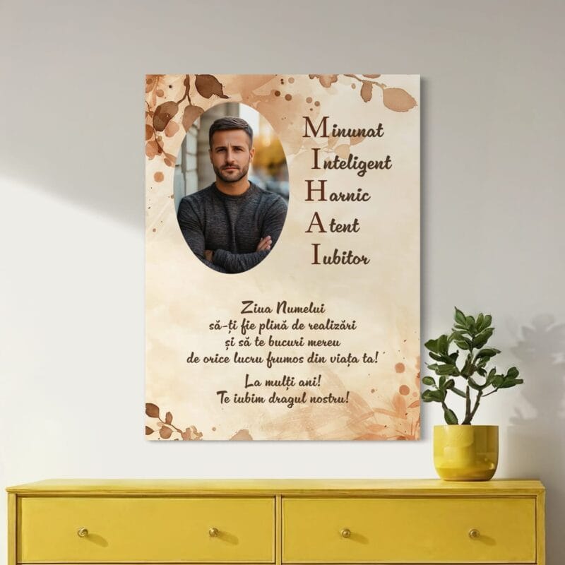 tablou canvas personalizat pentru mihai