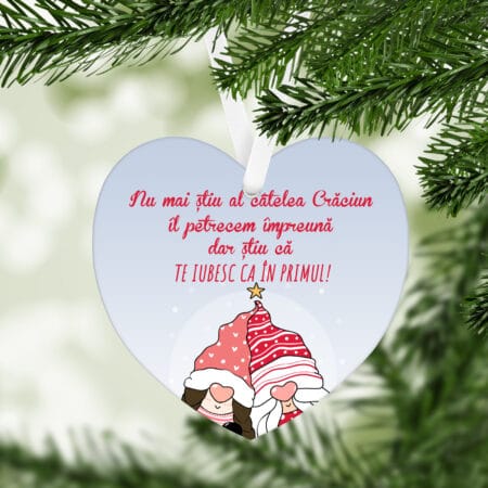 Ornament Personalizat Ceramica cu fotografie si text (copiază)