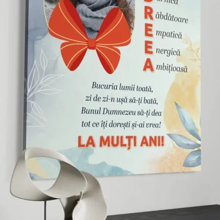tablou canvas personalizat pentru andreea