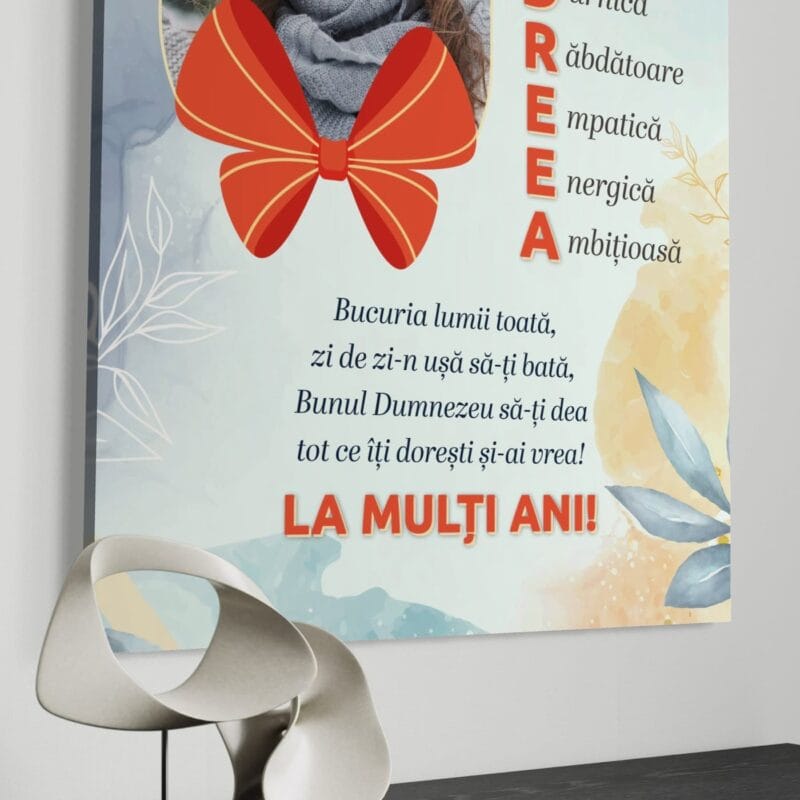 tablou canvas personalizat pentru andreea