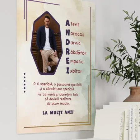 tablou canvas personalizat pentru andrei